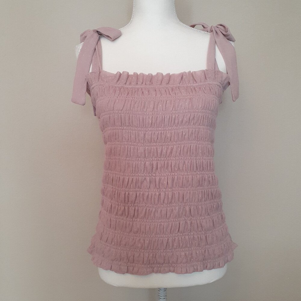 Anthropologie Smocked Cami Top